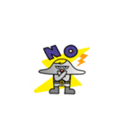 円盤人とキャラクター（個別スタンプ：14）