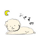 手書きトイプードル♂②（個別スタンプ：9）