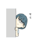 女の子と男の子と動物たちのスタンプ（個別スタンプ：17）