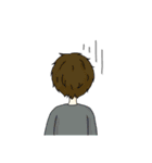 女の子と男の子と動物たちのスタンプ（個別スタンプ：18）