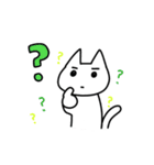 ただのしろいねこ（個別スタンプ：20）