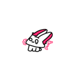 情緒不安定なうさぎーず（個別スタンプ：4）