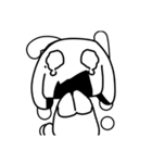 情緒不安定なうさぎーず（個別スタンプ：6）