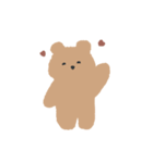 かわいいゆるいくま。（個別スタンプ：1）