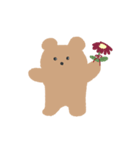 かわいいゆるいくま。（個別スタンプ：3）