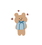 かわいいゆるいくま。（個別スタンプ：4）