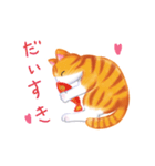 シロチャときどきサバトラ（個別スタンプ：21）