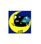 黒猫きょうくんの日常スタンプ（個別スタンプ：3）