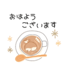 cafeコーギー（敬語×挨拶ver.)（個別スタンプ：5）