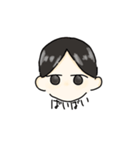 ☁センター分けの子☁（個別スタンプ：7）