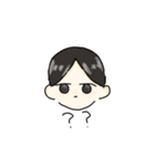 ☁センター分けの子☁（個別スタンプ：11）