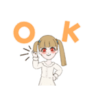 天使と友達のスタンプ（個別スタンプ：1）