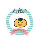 みかんちゃんのスタンプです。（個別スタンプ：16）