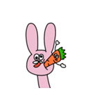 元気なにんじんとうさぎ（個別スタンプ：5）