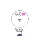 白いペット（個別スタンプ：3）