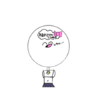 白いペット（個別スタンプ：7）
