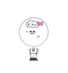 白いペット（個別スタンプ：8）