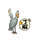 ハシビロコウのピロリン♪(shoebill)（個別スタンプ：7）
