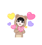 女の子パジャマ（個別スタンプ：4）