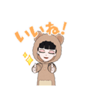 女の子パジャマ（個別スタンプ：7）