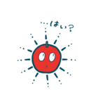あいさつ色々りんごサン（個別スタンプ：11）