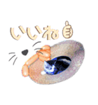 犬猫のデカ文字で見やすい敬語多めスタンプ（個別スタンプ：16）