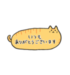 ふきだしみたいなねこ(敬語)（個別スタンプ：5）