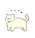 クリーム色のよい子 (ねこ)（個別スタンプ：25）