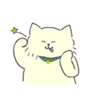 クリーム色のよい子 (ねこ)（個別スタンプ：38）
