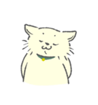 クリーム色のよい子 (ねこ)（個別スタンプ：40）