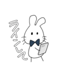うさぎのうー①（個別スタンプ：10）