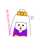 白髪の和人形「花白ちゃん」（個別スタンプ：2）