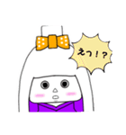 白髪の和人形「花白ちゃん」（個別スタンプ：11）