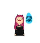 小悪魔女の子スタンプ（個別スタンプ：6）