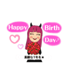 小悪魔女の子スタンプ（個別スタンプ：10）