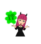 小悪魔女の子スタンプ（個別スタンプ：14）
