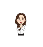 仕事中のわたし。（個別スタンプ：2）