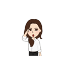仕事中のわたし。（個別スタンプ：8）