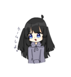 黒髪ちゃんの日常（個別スタンプ：7）