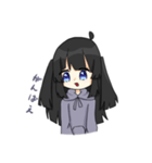 黒髪ちゃんの日常（個別スタンプ：8）