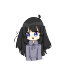 黒髪ちゃんの日常（個別スタンプ：11）
