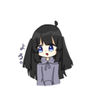 黒髪ちゃんの日常（個別スタンプ：15）
