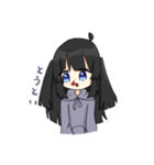 黒髪ちゃんの日常（個別スタンプ：16）