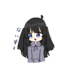 黒髪ちゃんの日常（個別スタンプ：17）