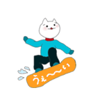 運動するねこ -冬-（個別スタンプ：6）