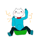 運動するねこ -冬-（個別スタンプ：15）