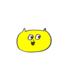 【毎日使える】黄色いネコ☆（個別スタンプ：3）