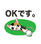 ゴルフ猫（個別スタンプ：14）