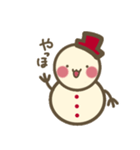 雪だるまのもちおくん（個別スタンプ：3）