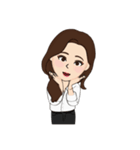 仕事中の私。（個別スタンプ：4）